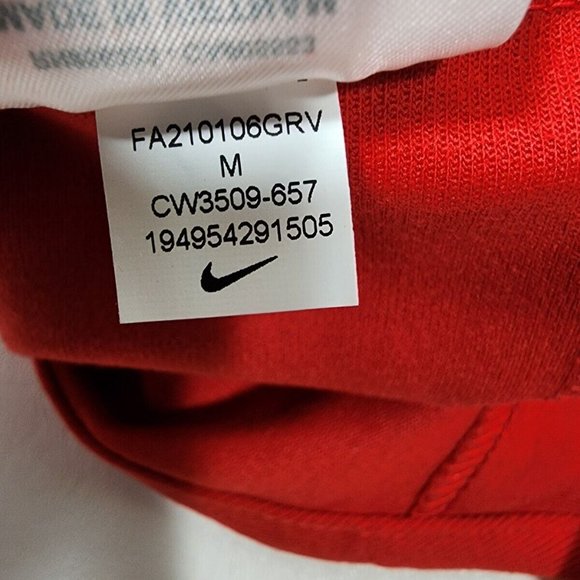 Nike 1/2 Zip Pullover Football Shirt Top Red Men's Size Medium CW3509-657 NWT - Picture 12 of 12